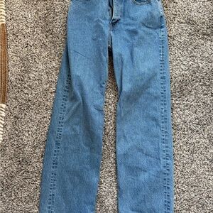 Abercrombie & Fitch Women's Straight Leg Blue Jeans